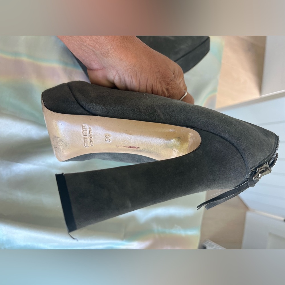 Miu Miu Grey Ankle Boot / Shoe - image 8